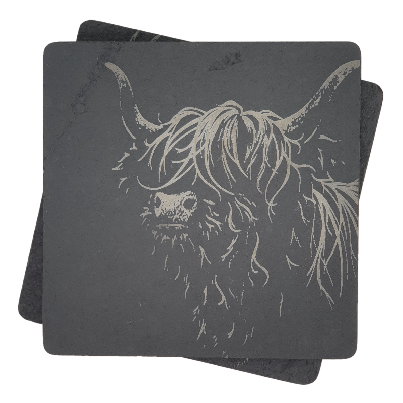 Highland Cow Coasters