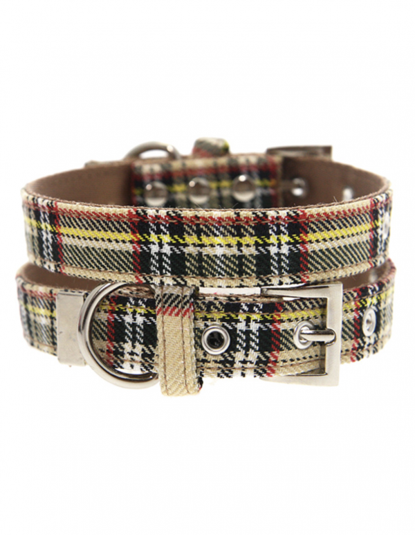 Brown Tartan Collar by Urban Pup
