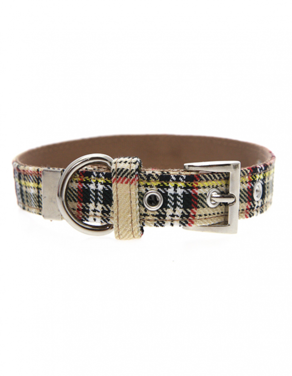 Brown Tartan Collar by Urban Pup