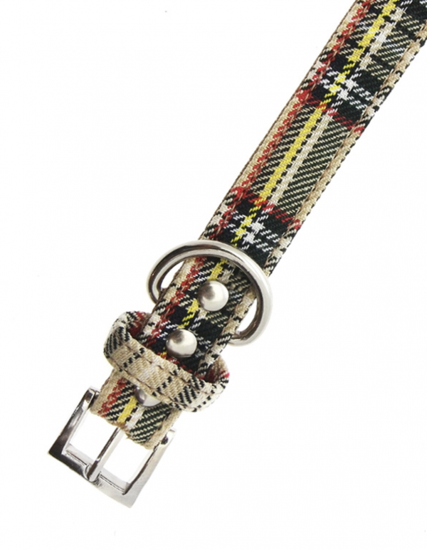 Brown Tartan Collar by Urban Pup