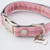 Pink Checked Tweed Collar Hugo Hudson