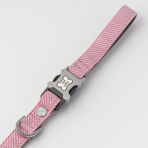 Aqua Checked Tweed Lead