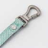 Aqua Herringbone Lead Hugo Hudson