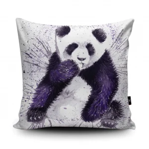 Wraptious Splatter Panda Cushion