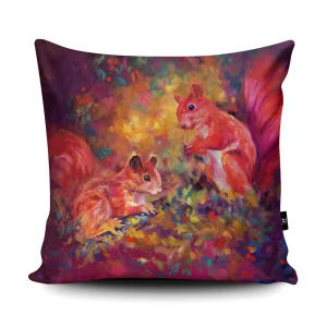 Wraptious Squirrels cushion