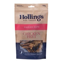 Hollings 100% Natural Chicken Feet 100g