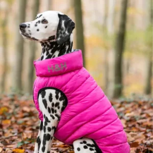 Hugo & Hudson Reversible Dog Puffer Jacket - Pink and Grey