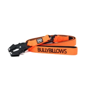 BullyBillows 1.4m Swivel Combat Lead | Neoprene Lined, Secure Rated Clip with Soft Handle - Orange