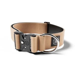 BullyBillows 5cm Combat® Collar | Rated Clip - NO HANDLE - Military Tan v2.0