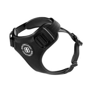 BullyBillows Premium Comfort Harness | Non Restrictive & Adjustable - Black v2.0 Size D