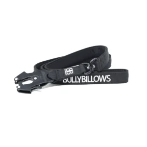 BullyBillows 1.4m Swivel Combat Lead | Neoprene Lined, Secure Rated Clip with Soft Handle - Black