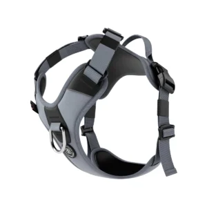BullyBillows Hurricane Harness – Non Restrictive, With Handle, Adjustable & Reflective – All Breeds Grey Sizes A,B,C,D,E