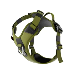 BullyBillows Hurricane Harness – Non Restrictive, With Handle, Adjustable & Reflective – All Breeds Olive Green Sizes A,B,C,D,E