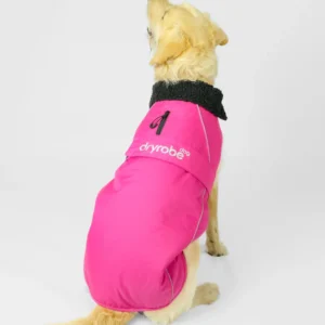dryrobe Pink Black Dog Coat