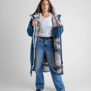 dryrobe Deep Sea Blue Camo Advance Changing Robe