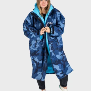 dryrobe Blue Camo Blue Advance Changing Robe