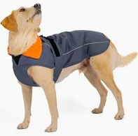 dryrobe Dark Grey Orange Dog Coat